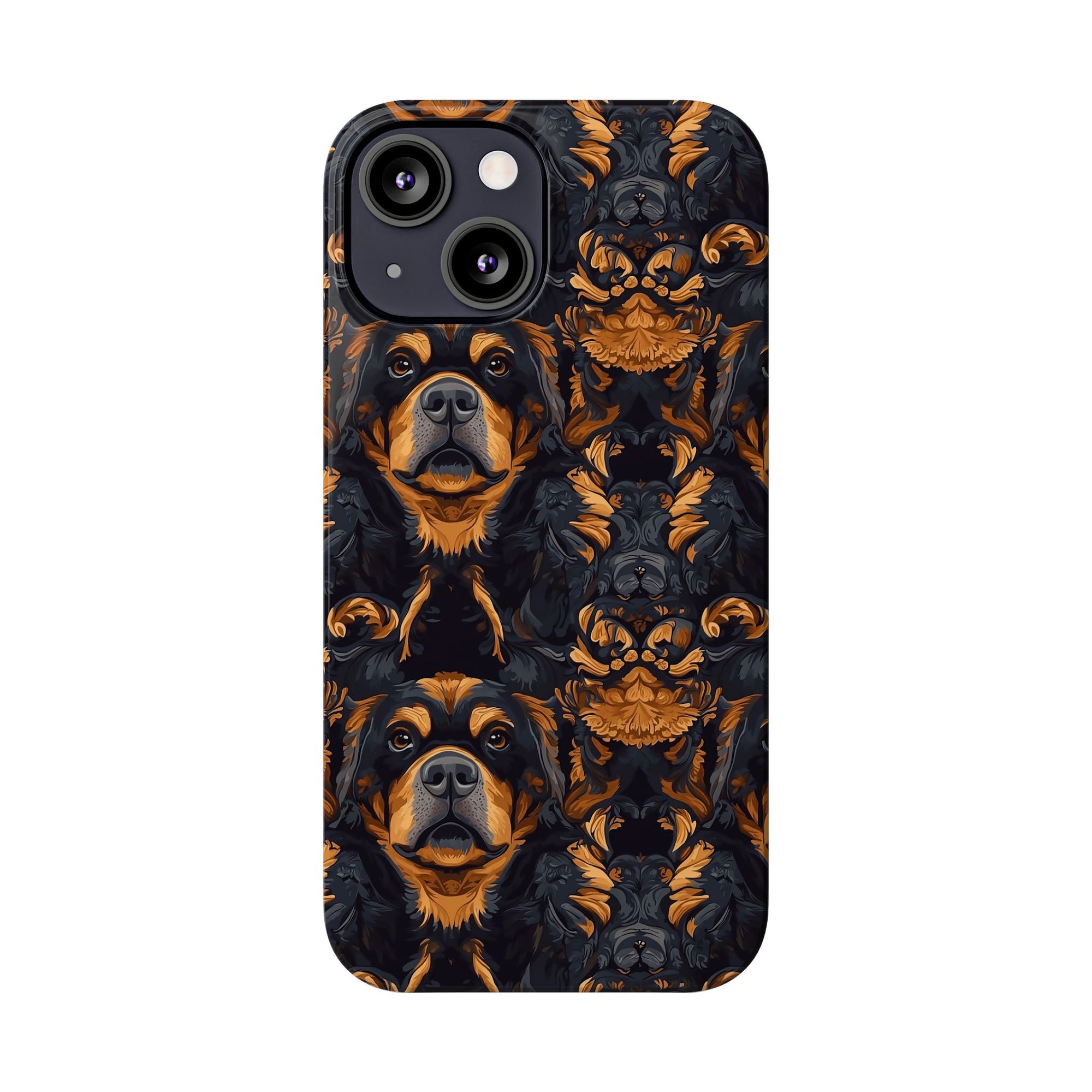 Modern Rottweiler Royalty Slim Phone Cases