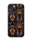 Modern Rottweiler Royalty Slim Phone Cases