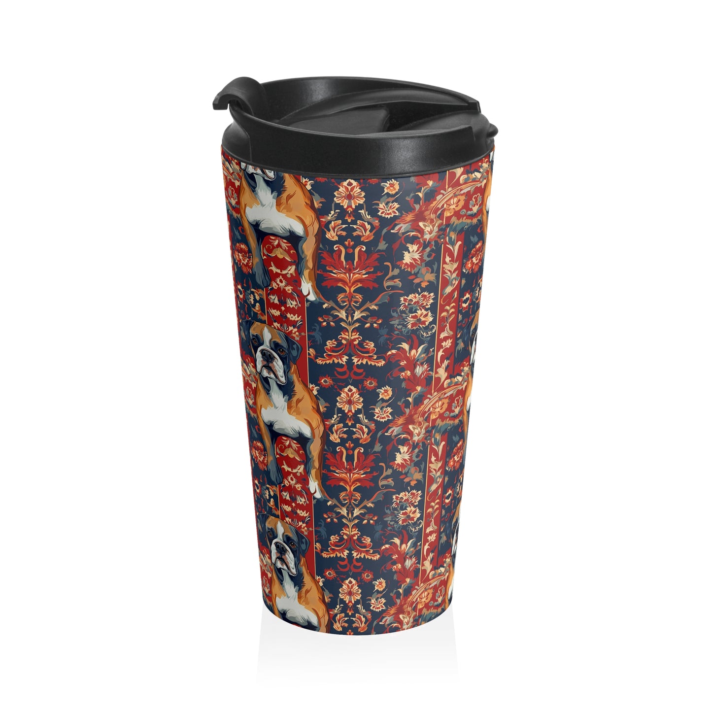 Boxer Blossom Tapestry Delight Stainless Steel Travel Mug