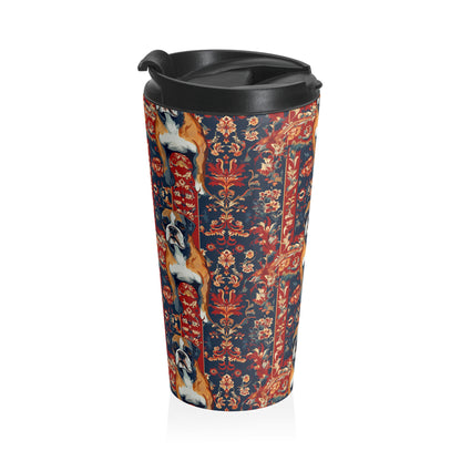 Boxer Blossom Tapestry Delight Stainless Steel Travel Mug