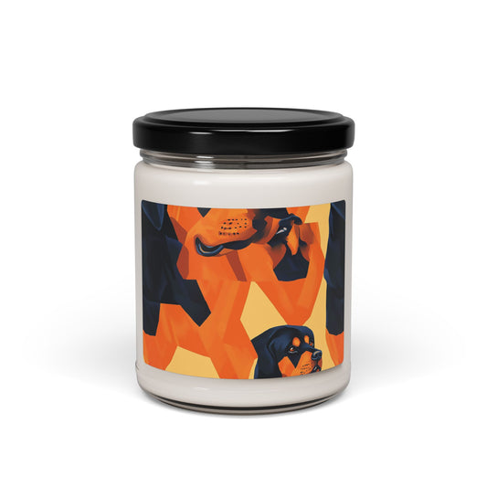 Rottweiler Chic Pawsitivity Scented Soy Candle