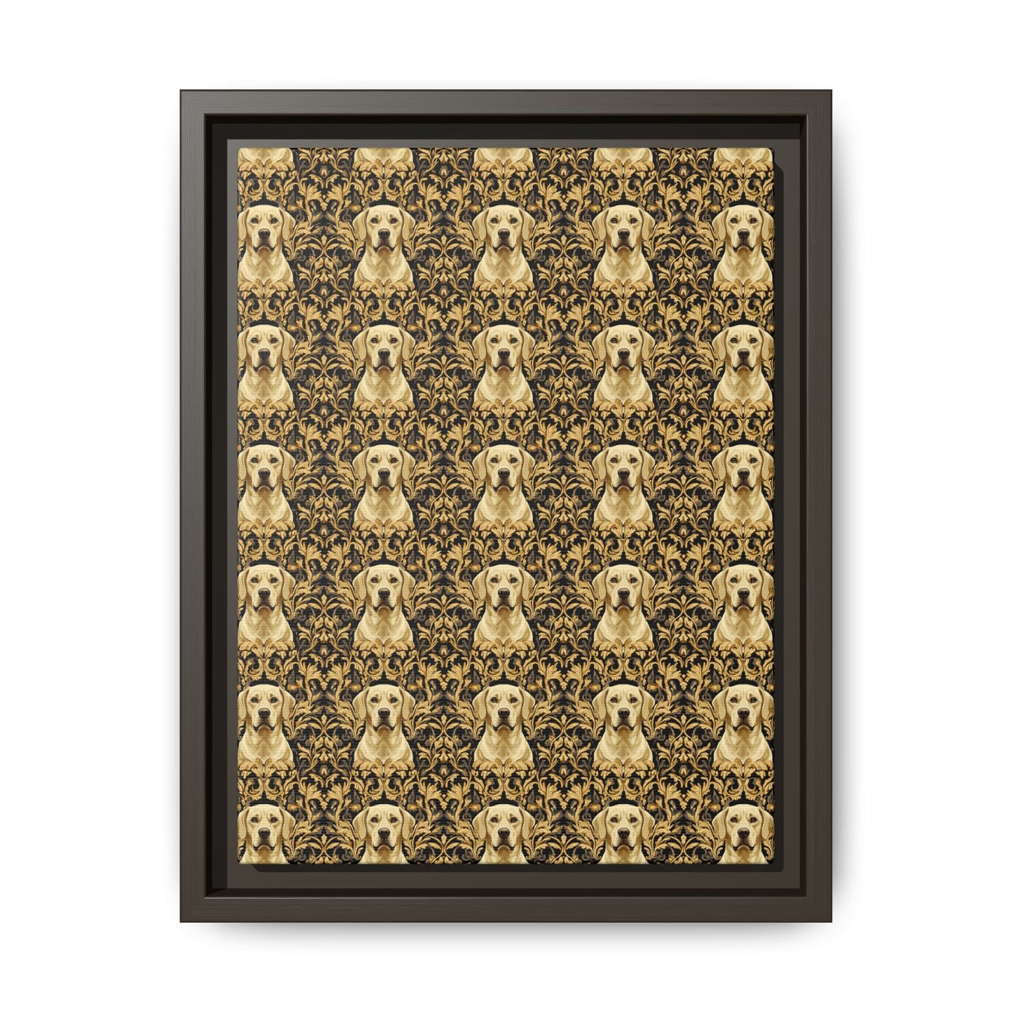 Royal Pawsitivity Labs Matte Canvas, Framed