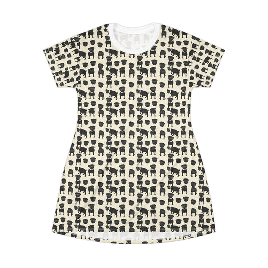 Puggie Pout Perfection T-Shirt Dress