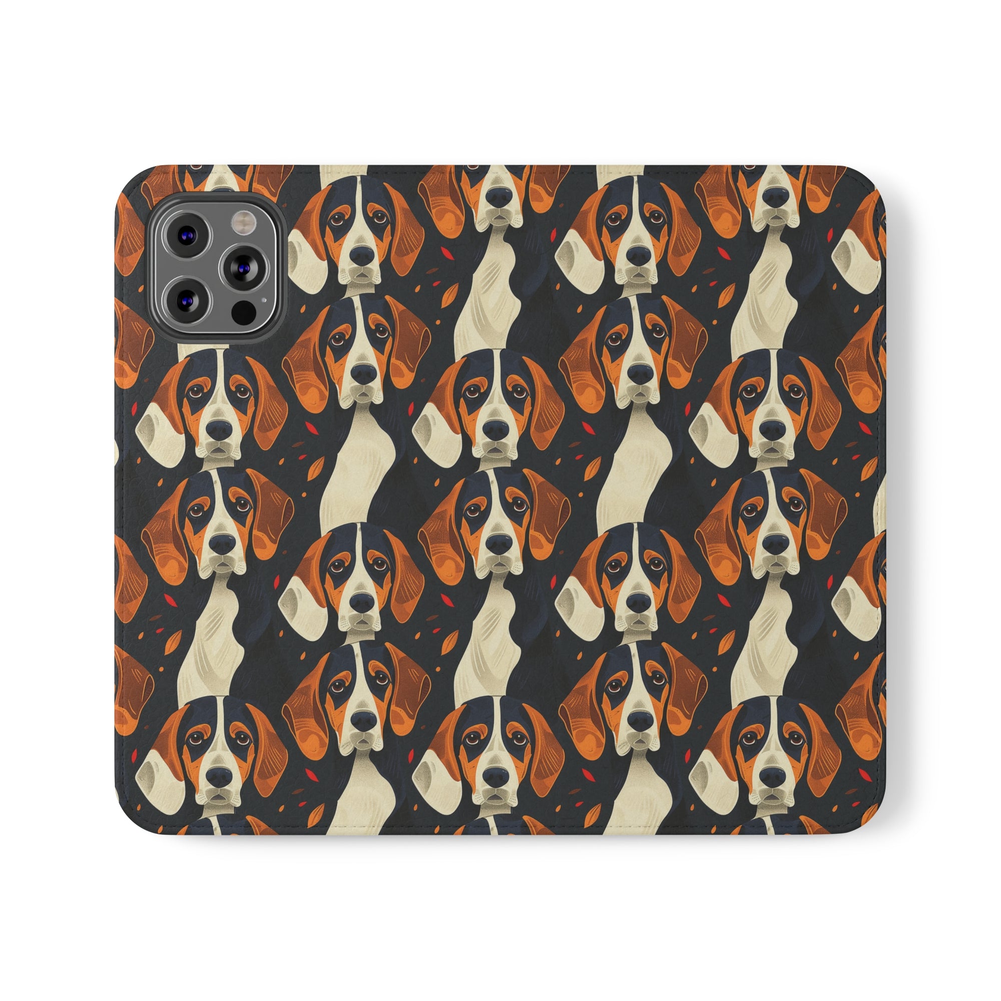 Beagle Glimmer Gaze Glamour Flip Cases