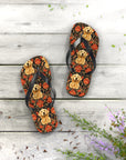 Golden Pawsatronic Tapestry Flip Flops