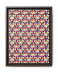 Glitchy Bulldog Blitz Matte Canvas, Framed