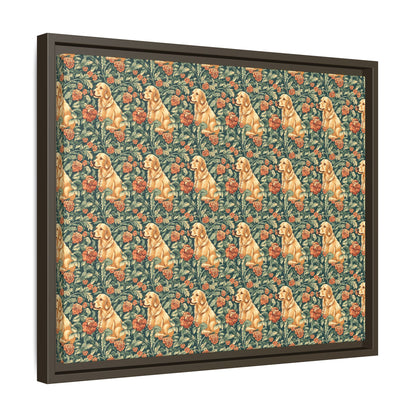 Blooming Goldie Glam Matte Canvas, Framed