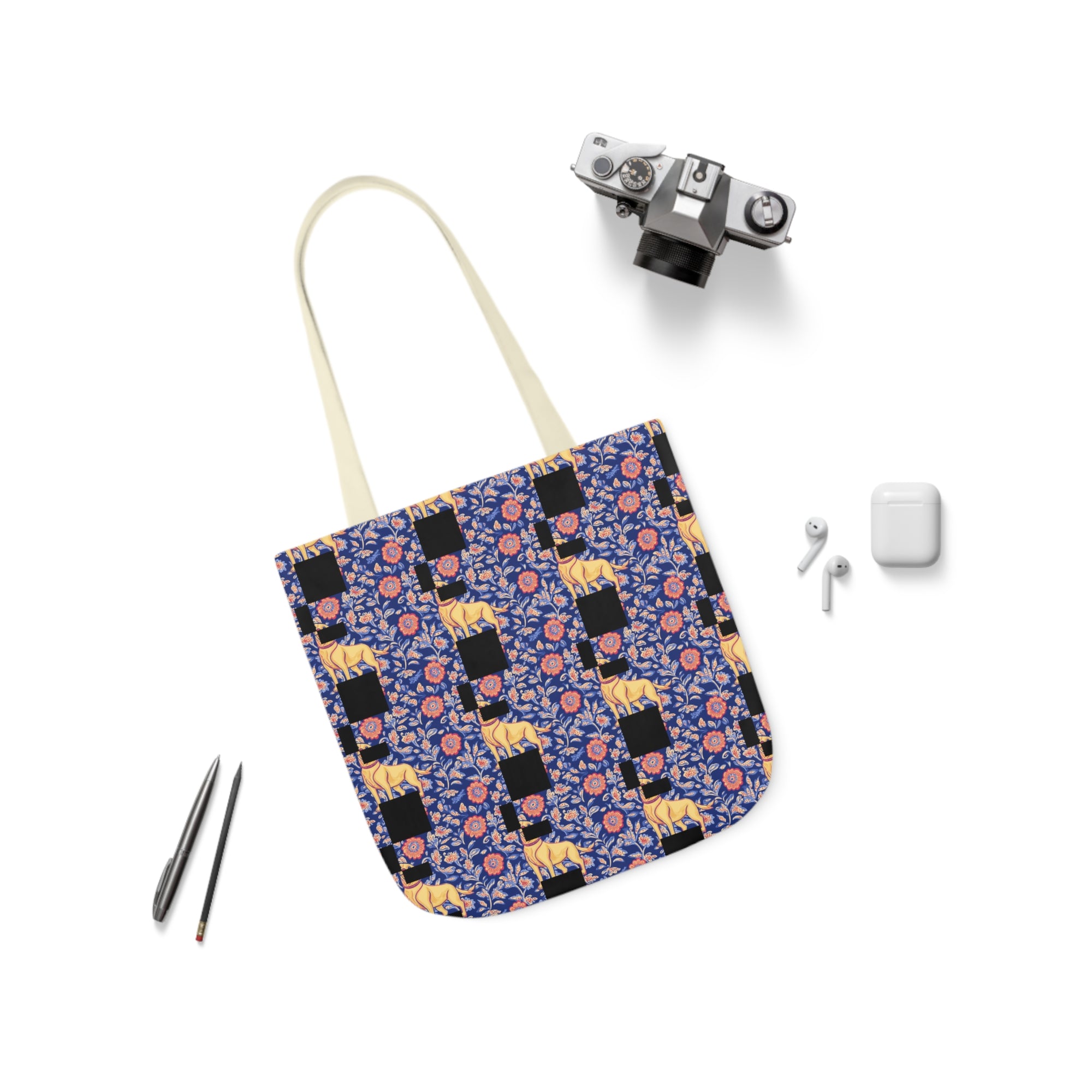 Bloomtastic Lab Petal Parade Canvas Tote Bag