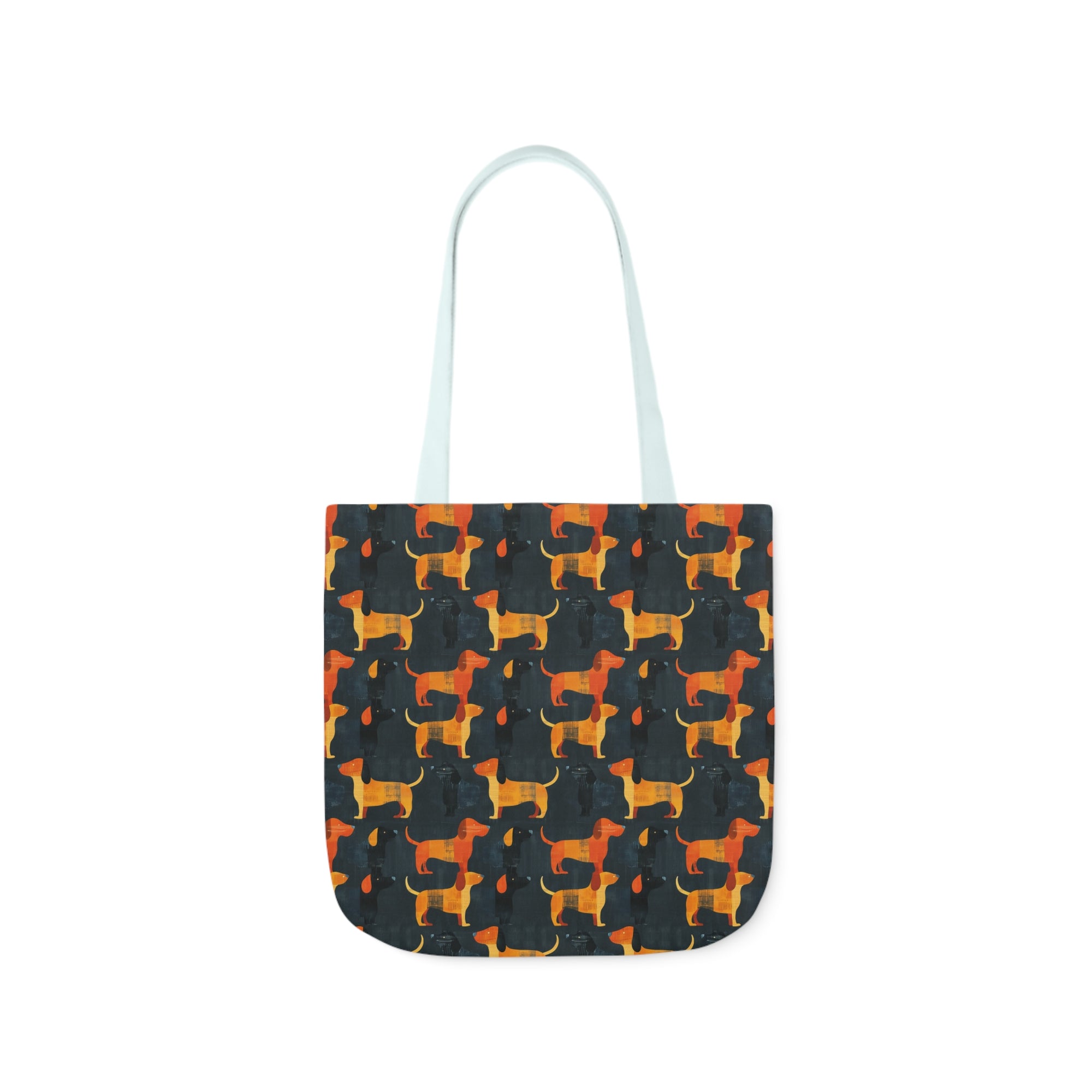 Dapper Dachshund Noir Glow Canvas Tote Bag