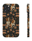 Beagle Blossom Bonanza Slim Phone Cases