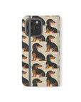 Whimsical Dachsund Dreamcatcher Flip Cases