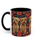 Yorkie Charm Twins Accent Coffee Mug