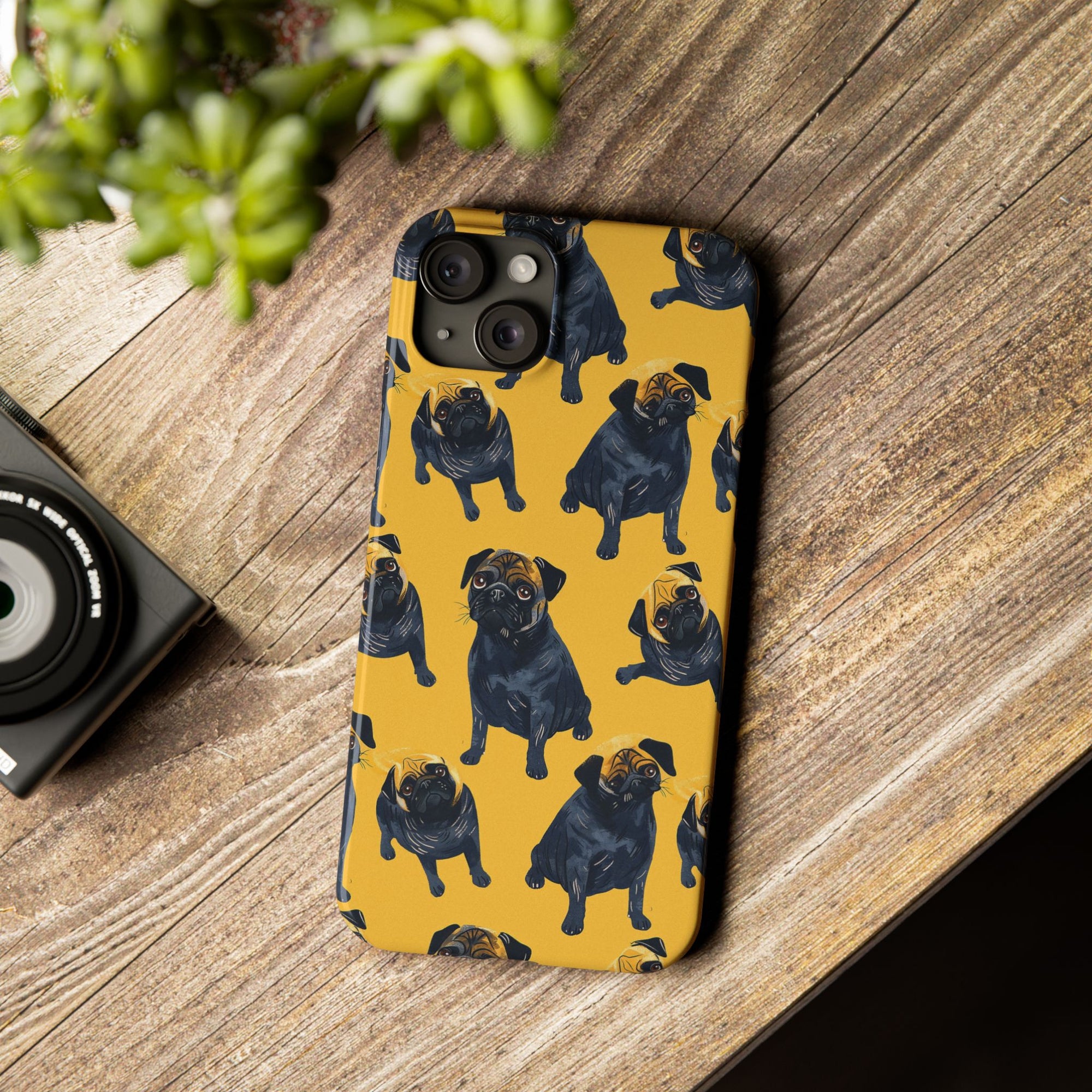 Puglet Posh Paradise Slim Phone Cases