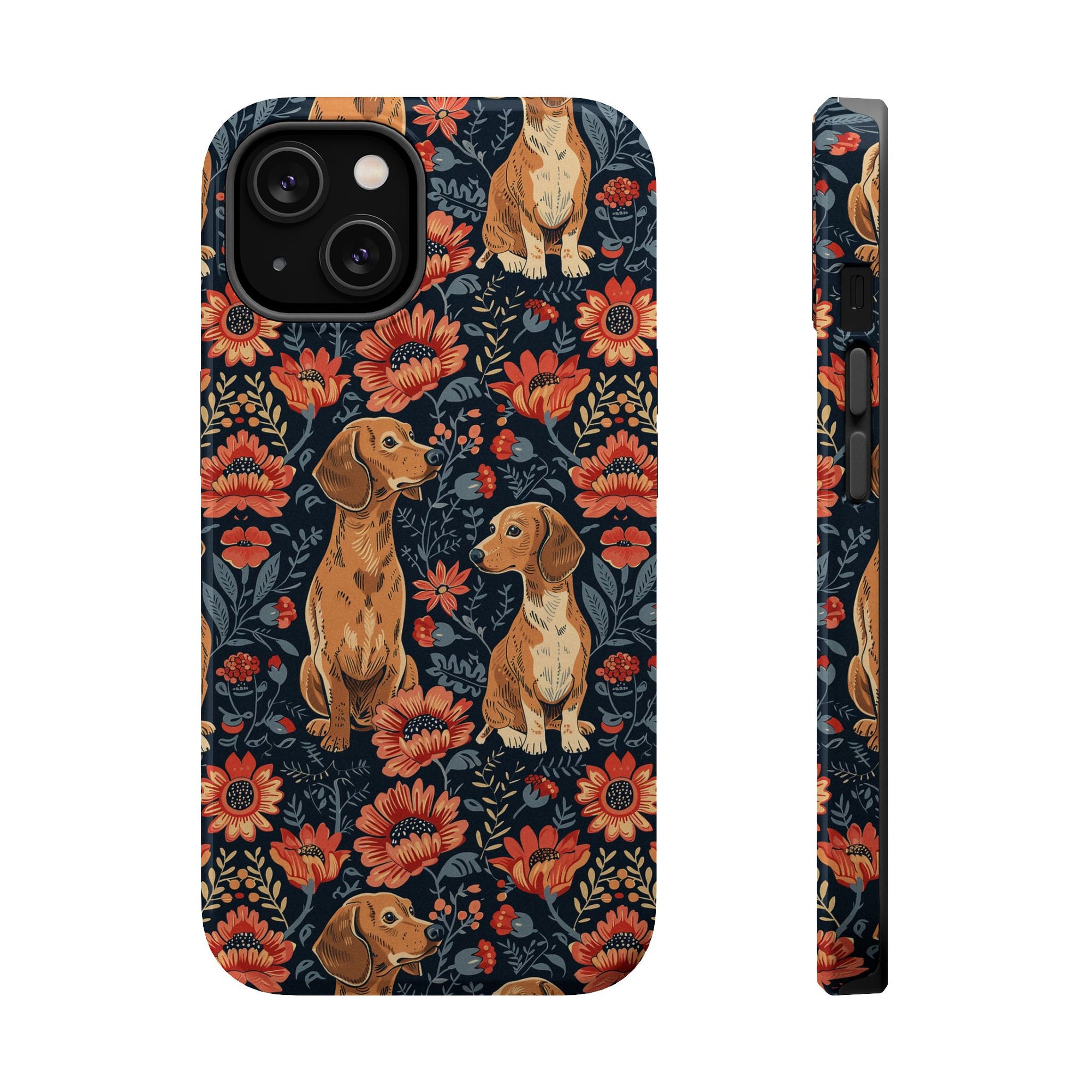 Floral Pawsome Dachsund Delight Magnetic Tough Cases