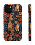 Floral Pawsome Dachsund Delight Magnetic Tough Cases