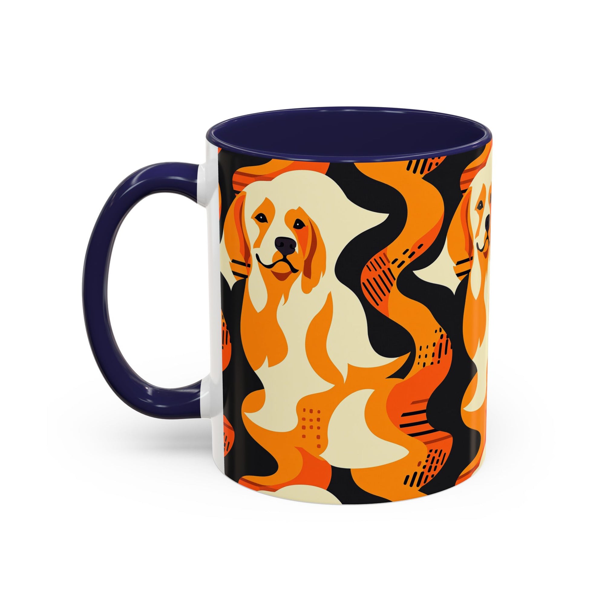 Golden Woof Abstract Glamour Accent Coffee Mug