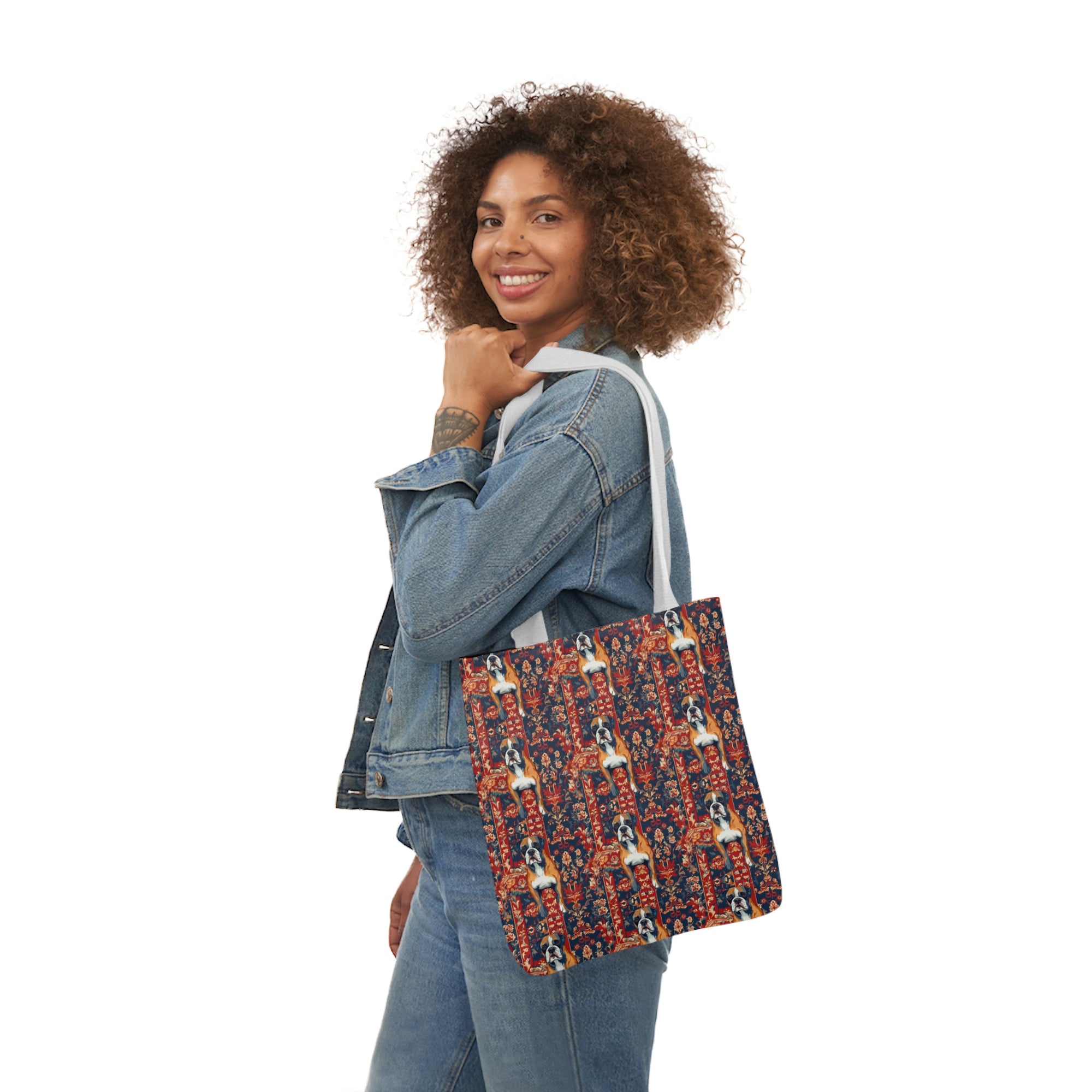 Boxer Blossom Tapestry Delight Canvas Tote Bag