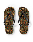 Labrador Lush Pooch Tapestry Flip Flops