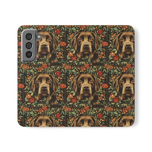 Labrador Lush Pooch Tapestry Flip Cases