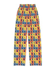 Frenchie Pop Art Pawfection Grid Kids Pajama Pants