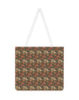 Blooming Pug Paradise Shoulder Tote Bag