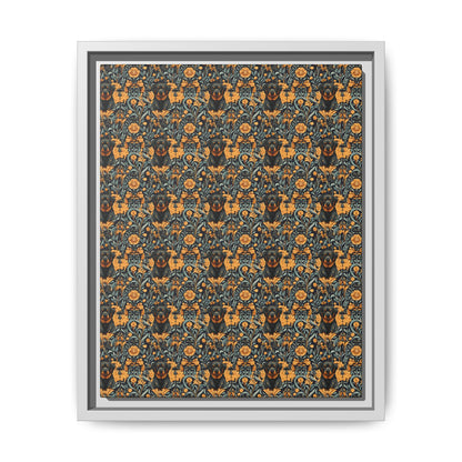 Ruffle Rottie Glamourific Matte Canvas, Framed