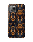 Modern Rottweiler Royalty Slim Phone Cases