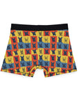 Frenchie Pop Art Pawfection Grid Men's Boxers