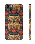 Yorkie Charm Twins Slim Phone Cases