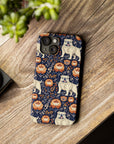 Bulldog Blossom Bonanza Slim Phone Cases