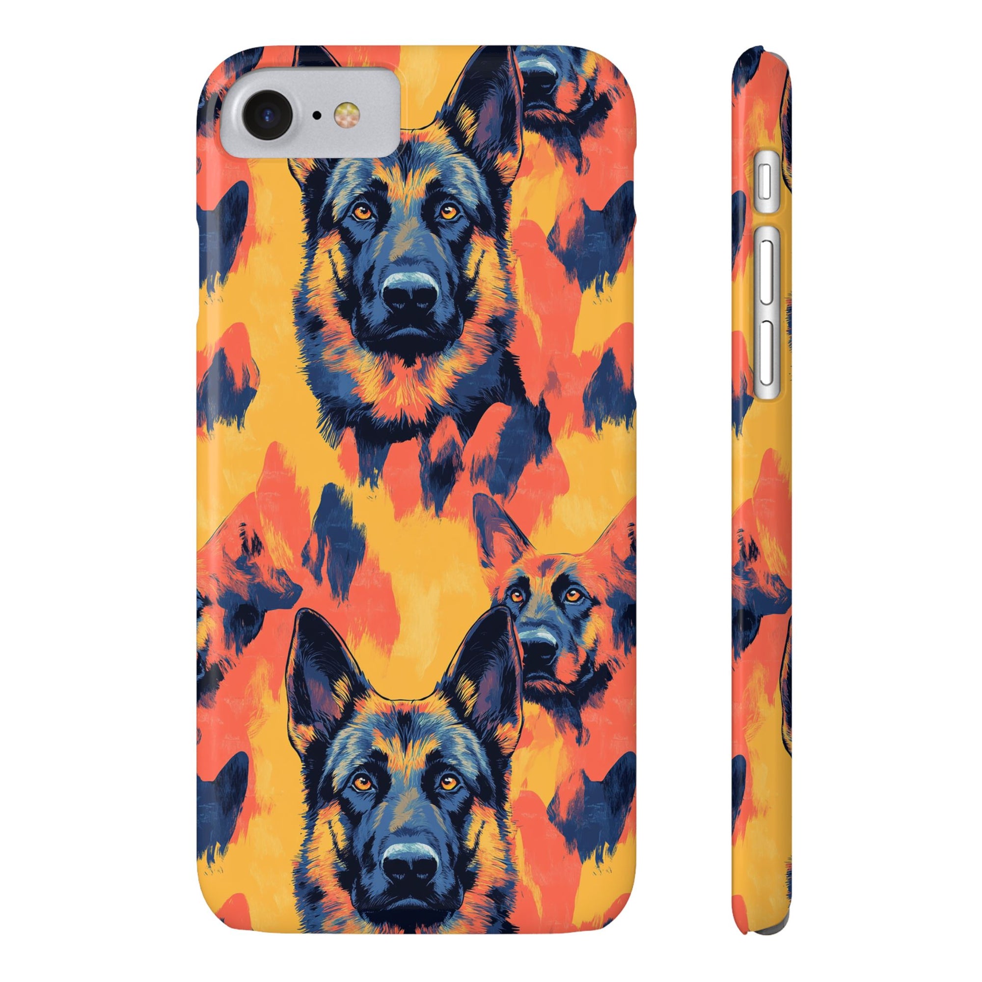 Impressionistic German Shepherds Slim Phone Cases