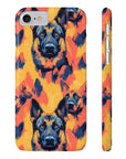 Impressionistic German Shepherds Slim Phone Cases