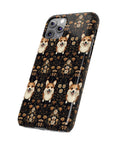 Nighttime Corgi Glow Stride Slim Phone Cases