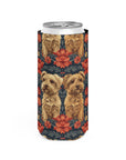 Yorkie Charm Twins Slim Can Cooler