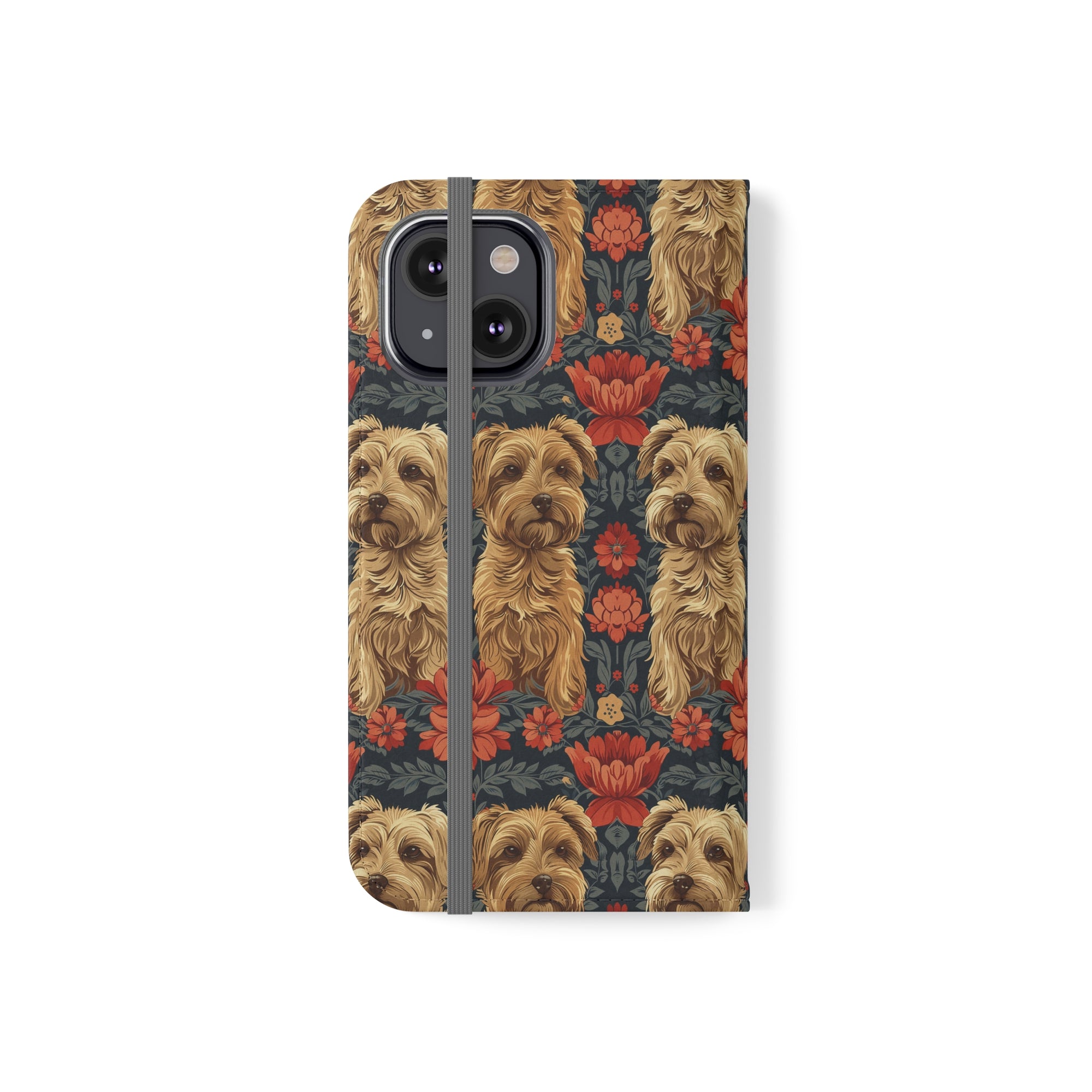 Yorkie Charm Twins Flip Cases