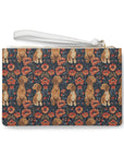 Floral Pawsome Dachsund Delight Clutch Bag