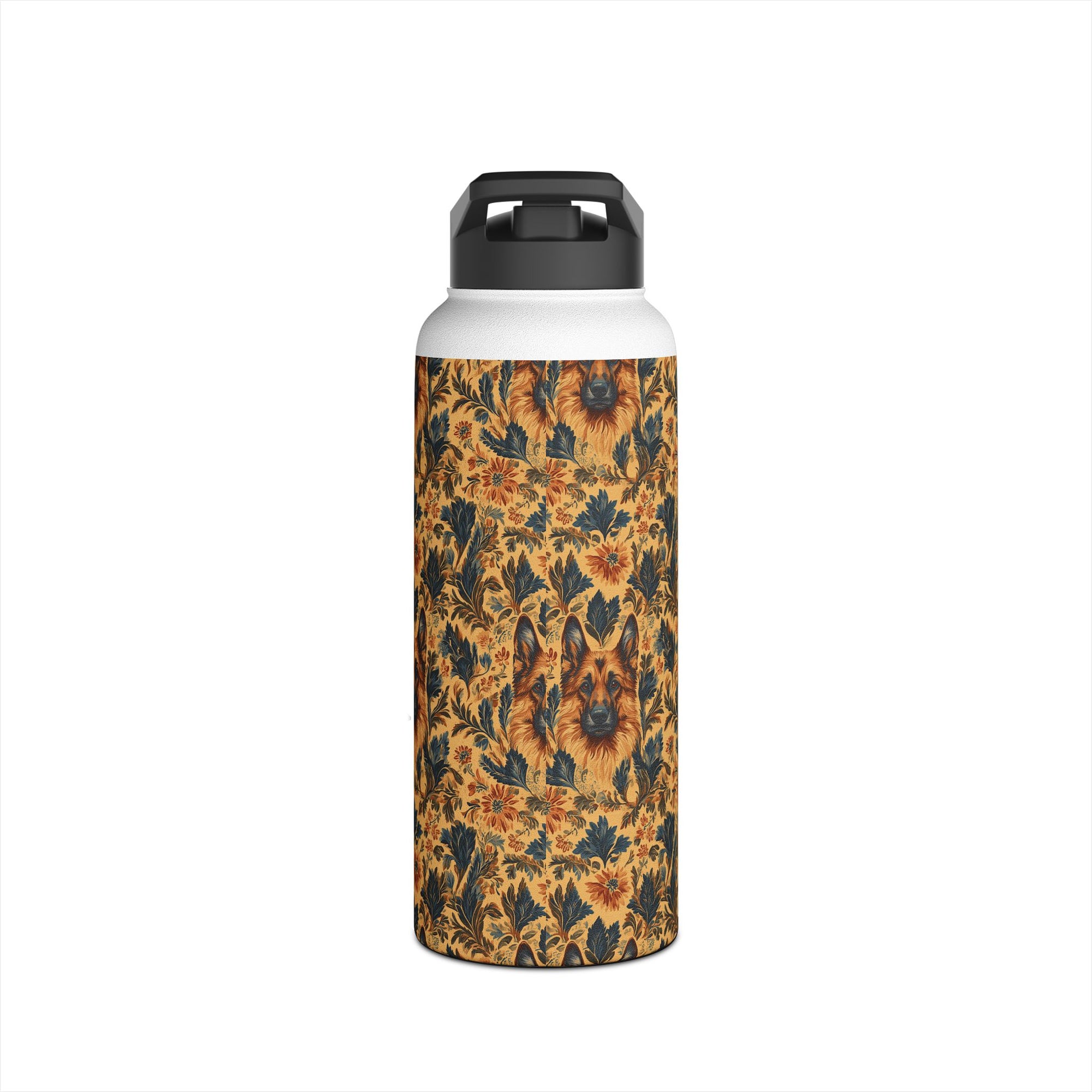 Autumnal German Shepherd Glamour Stainless Steel Water Bottle