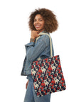 Bulldoggy Bliss Chomper Canvas Tote Bag