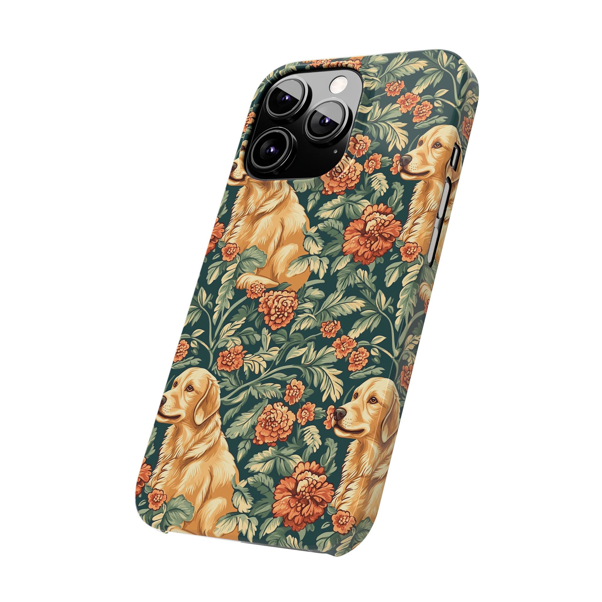 Blooming Goldie Glam Slim Phone Cases