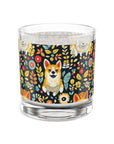 Corgi Rainbow Vine Dream Rocks Glass