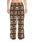 Bloomingly Bulldogistic Bouquet Women's Pajama Pants