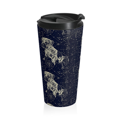 Celestial Boxer Bliss Stainless Steel Travel Mug