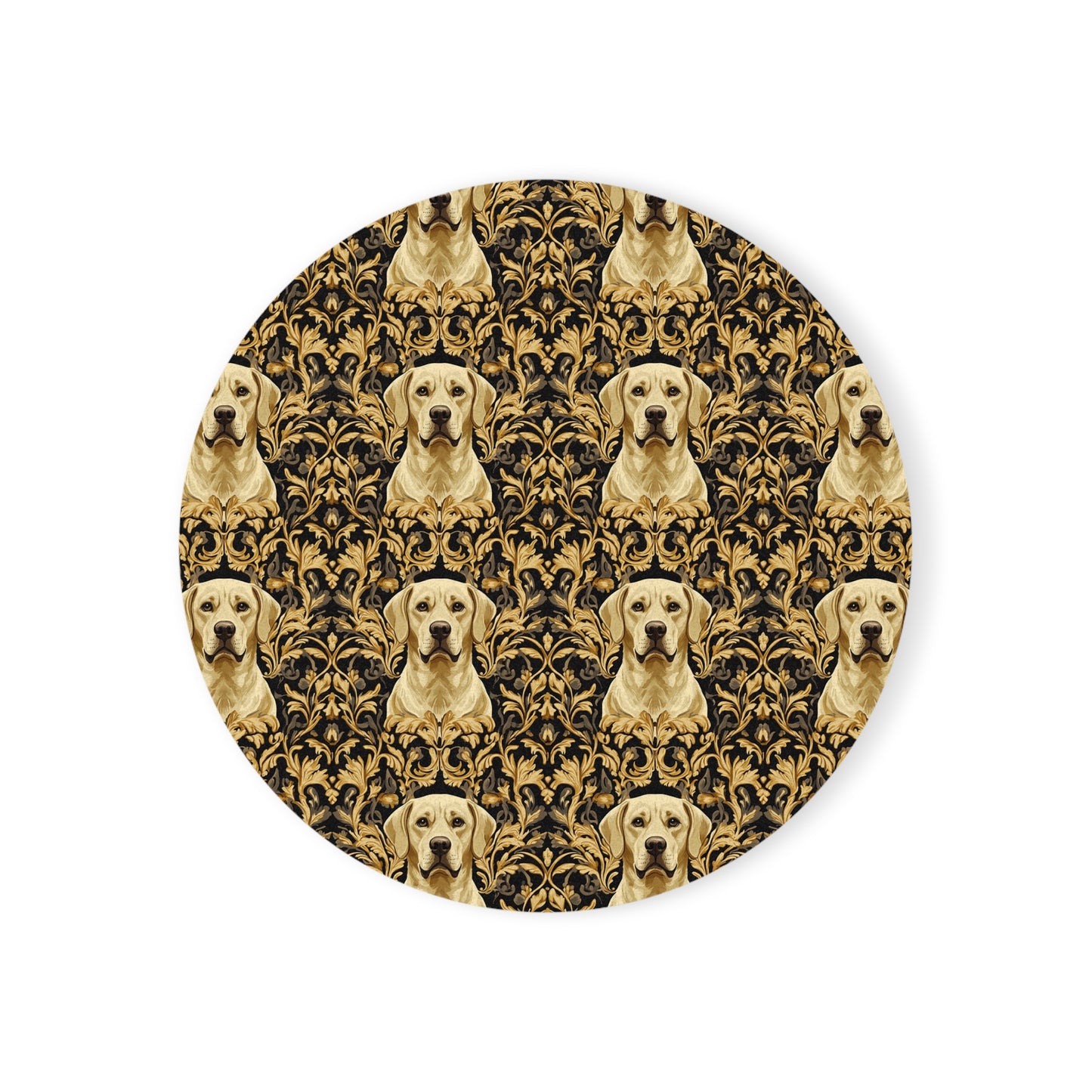 Royal Pawsitivity Labs Cork Back Coaster