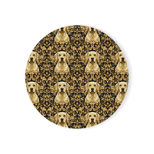 Royal Pawsitivity Labs Cork Back Coaster