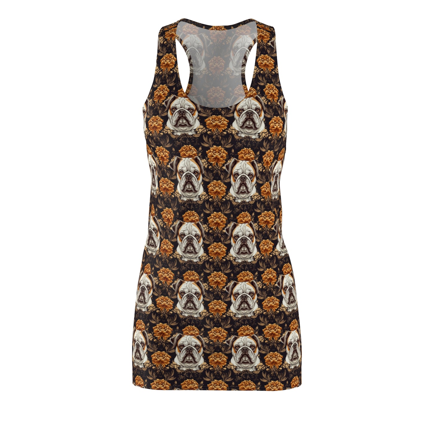 Bloomingly Bulldogistic Bouquet Women's Racerback Dress