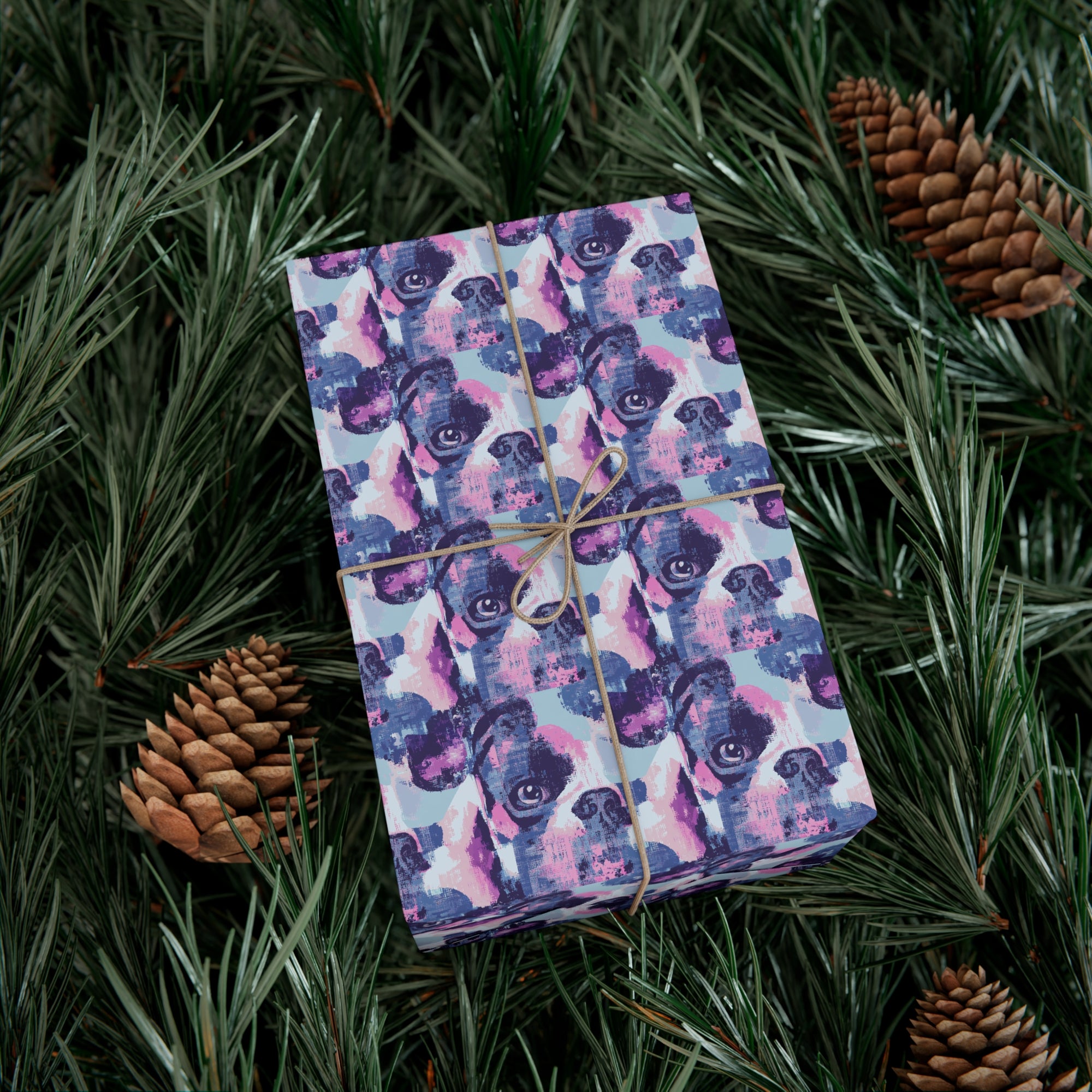 Funky Geometric Boxerista Gift Wrap Papers