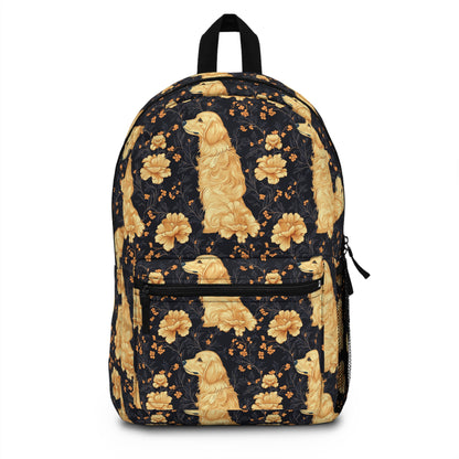 Golden Paws Floral Frenchie Backpack