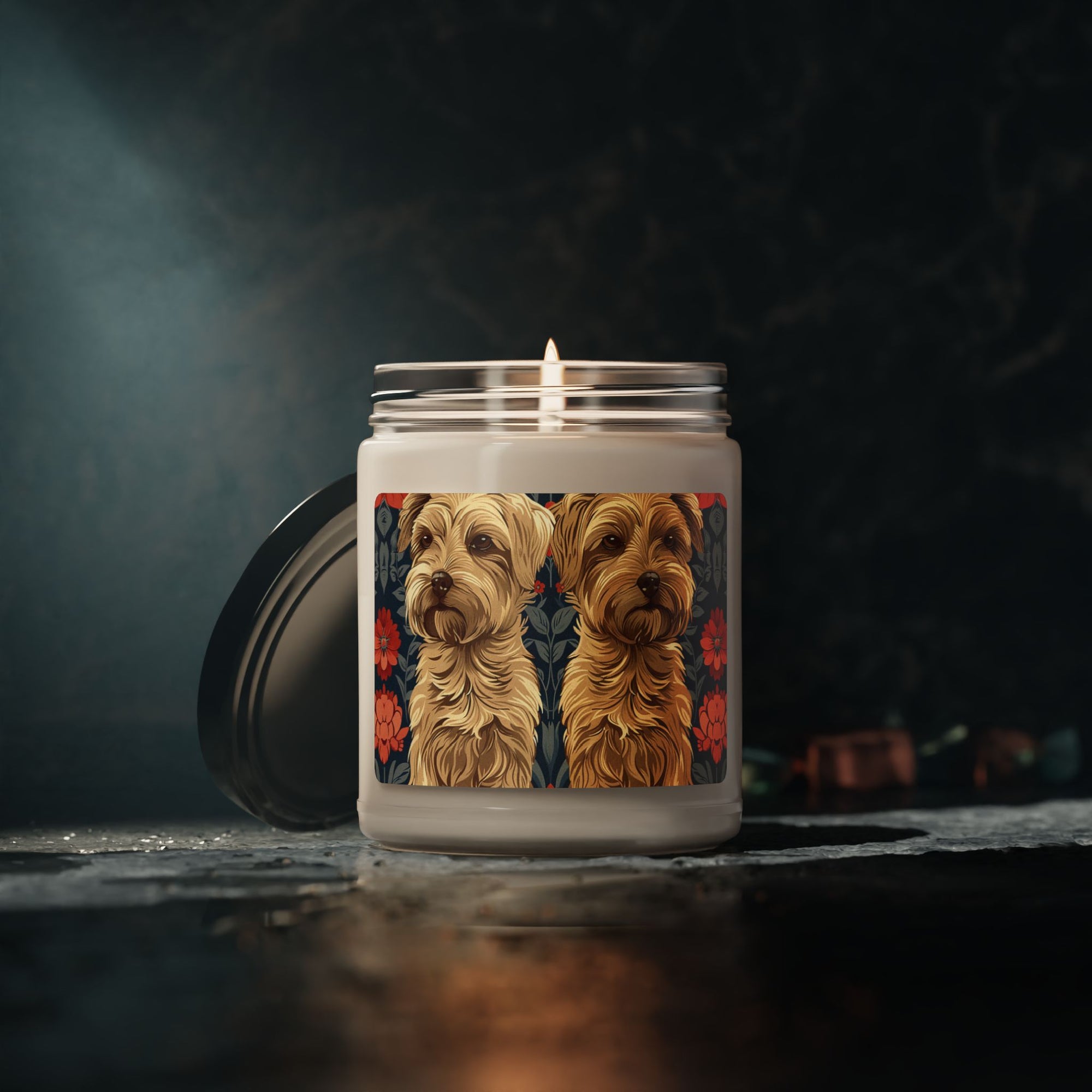 Yorkie Charm Twins Scented Soy Candle