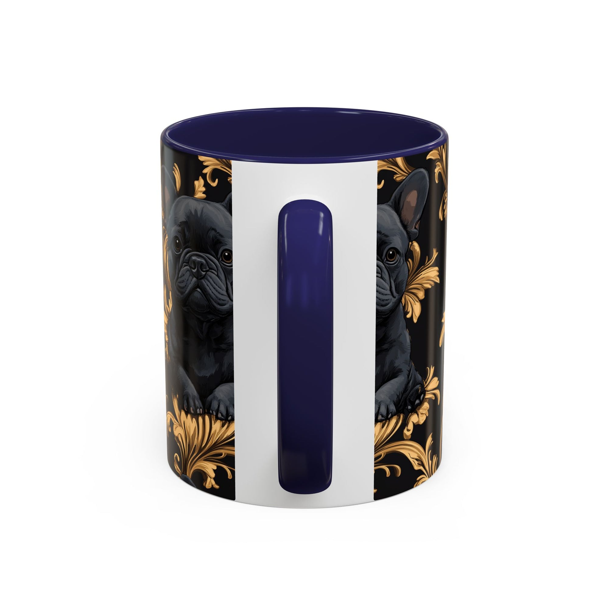 Regal Frenchie Noir Elegance Accent Coffee Mug