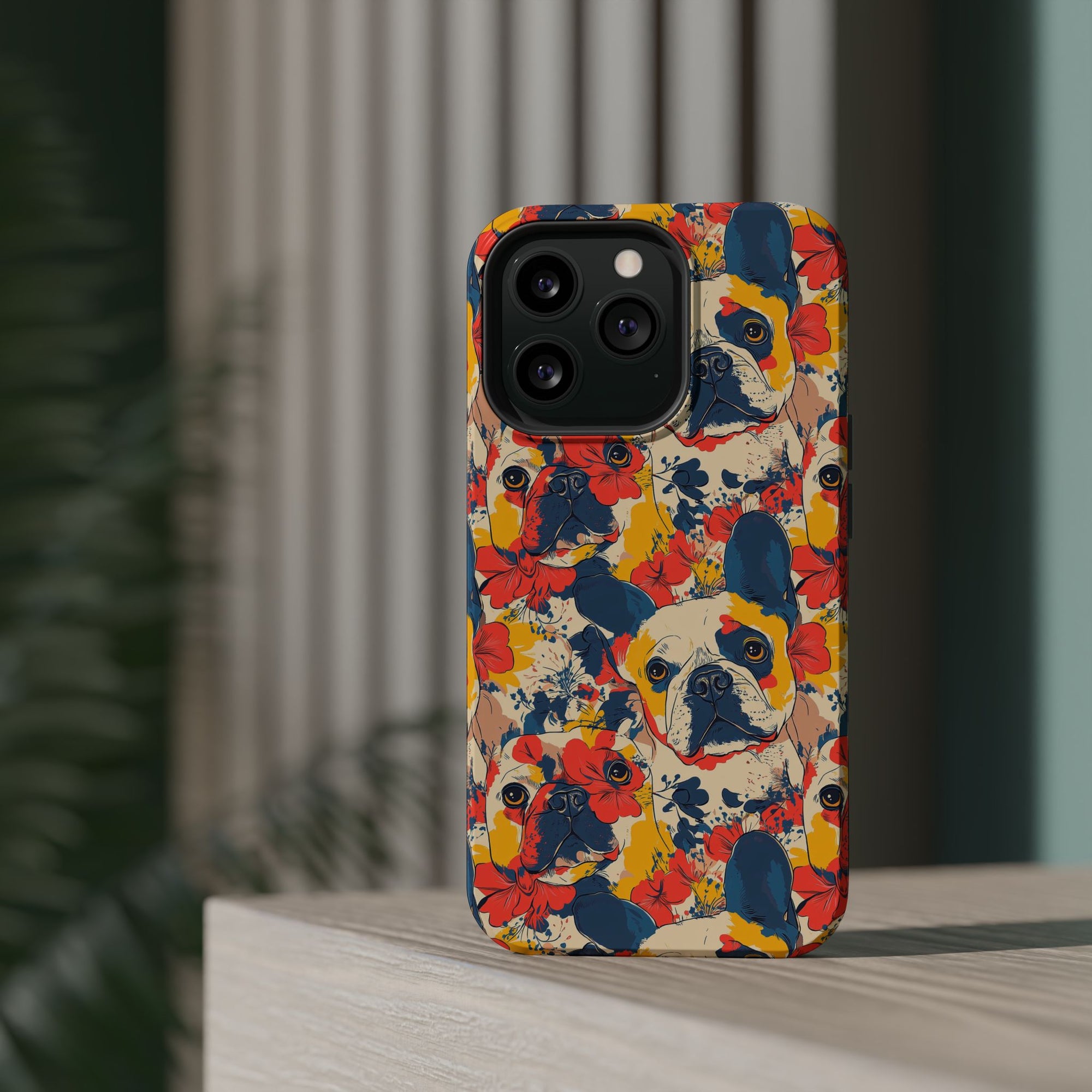 Bloom Pup Frenchietastic Splatter Magnetic Tough Cases